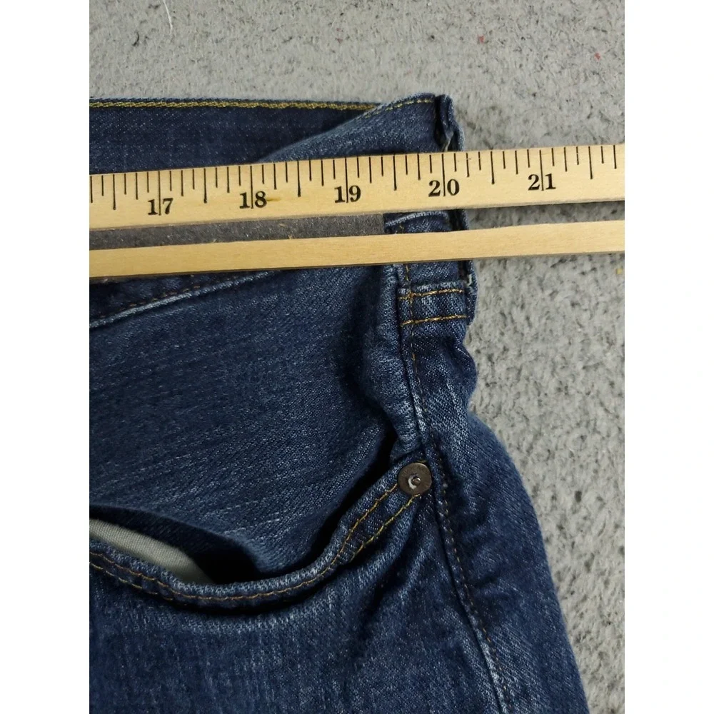 Nautica Jeans Mens Size 38x30 Blue Straight Leg Denim Pants *